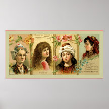 ~ 1830-1870 de la etiqueta de la publicidad del tó poster