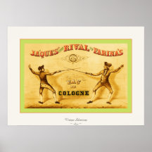 ~ 1877 de la publicidad de agua de colonia del vin impresiones