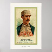 ~ 1887 de Juan Clarkson del ~ de la tarjeta de béi Poster