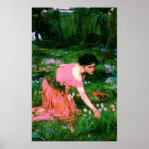1890) lonas de bella arte del ~ de la flora ( poster