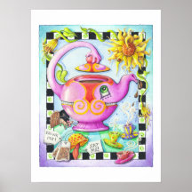 18"" POSTER X24 - ENOJADO SOBRE LA FIESTA DEL TÉ