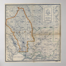 1908 mapa condados de Napa y de Solano, California Impresiones