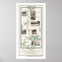 1914 mapa, San Miguel a San Luis Obispo Posters