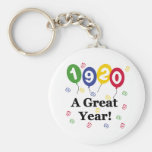 1920 un cumpleaños del gran año llaveros personalizados
