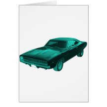 1968 mopar azules del cargador del regate tarjetas