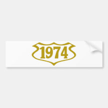1974 shield.png pegatina de parachoque