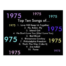 1975 canciones tarjetas postales