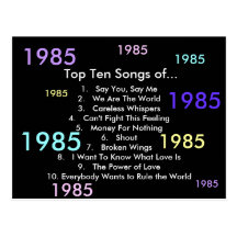 1985 canciones postales