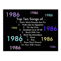 1986 canciones tarjetas postales