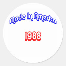 1988 hizo en América Pegatina Redonda