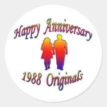 1988 pares pegatinas  
