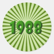 1988 PEGATINA REDONDA