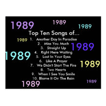 1989 canciones postal