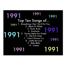 1991 canciones postales
