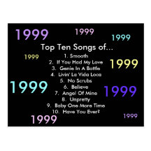 1999 canciones tarjeta postal