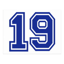 19 - diecinueve tarjeta postal