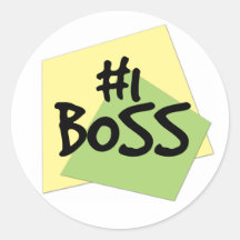 #1 Boss Pegatina