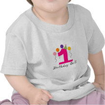 ¡1, chica del cumpleaños! camisetas