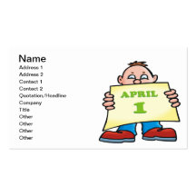 1 de abril plantilla de tarjeta personal