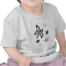 1 floral monocromático camiseta
