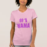 #1 Nana (púrpura) Camisetas