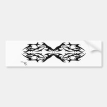 1 tribal etiqueta de parachoque