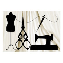 1A de costura revisado/moda/costurera Tarjeta De Visita