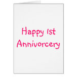 1r Annivorcery feliz Felicitaciones