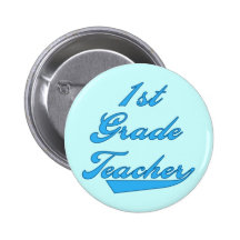 1r Camisetas y regalos azules del profesor del gra Pins