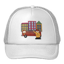 1r cumpleaños del bombero gorro de camionero