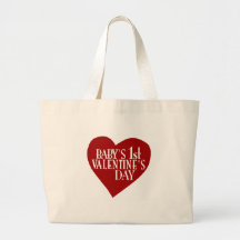 1r el día de San Valentín del bebé Bolsas De Mano