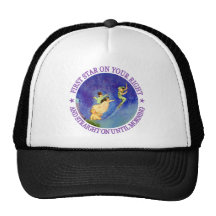 1r ESTRELLA EN la SU DERECHA, DERECHO HASTA MAÑANA Gorras