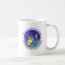 1r ESTRELLA EN la SU DERECHA, DERECHO HASTA MAÑANA Tazas De Café
