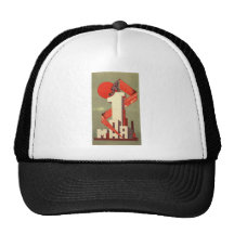 "1r impresión del constructivismo de mayo" gorros  