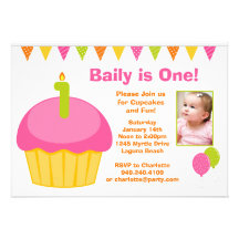 1r Invitación de la fiesta de cumpleaños