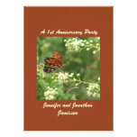 1r Mariposa de la invitación de la fiesta de anive