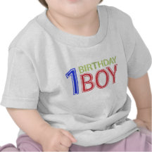 1r Muchacho del cumpleaños Camisetas