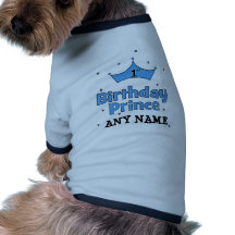 1r Príncipe del cumpleaños Camisas De Mascota