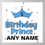 1r ¡Príncipe Poster del cumpleaños!
