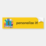 1r Regalos de cumpleaños con diseño clasificado de Etiqueta De Parachoque