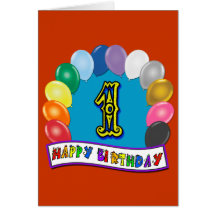 1r Regalos de cumpleaños con diseño clasificado de Tarjeta