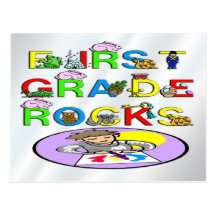 1r Rocas del grado Tarjetas Postales