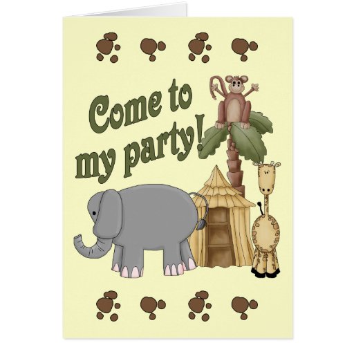 1r Safari del cumpleaños Felicitaciones