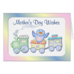 1r Tarjeta del Bluebird del día de madre