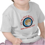 1ra camiseta personalizada del cumpleaños del béis