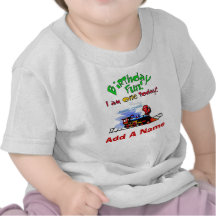 1ra camiseta personalizada del cumpleaños del tren