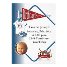 1ra invitación personalizada del cumpleaños de la 