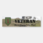 1ra pegatina para el parachoques de los veteranos  pegatina de parachoque