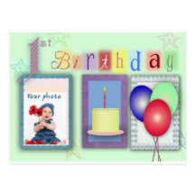 1ra plantilla del cumpleaños postales