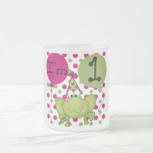 1ras camisetas y regalos del cumpleaños de la rana taza de café